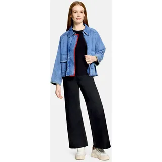 Amber & June Jeansjacke mit aufgesetzten Taschen", in middle Blue melange, | Gr.: 42,