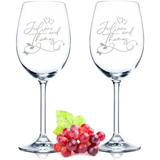 GRAVURZEILE Leonardo XL Weinglas mit Gravur - Black Pearl - Lustige Geschenke - Originelles Geburtstagsgeschenk für Männer & Frauen - Geeignet als Rotweingläser Weißweingläser