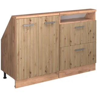 Vicco Unterschrank R-Line 120 x 46 x 81,6 cm Braun