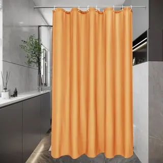 Duschvorhang 100x200 cm Wasserdicht Orange H200 x B100 cm (1er Pack)