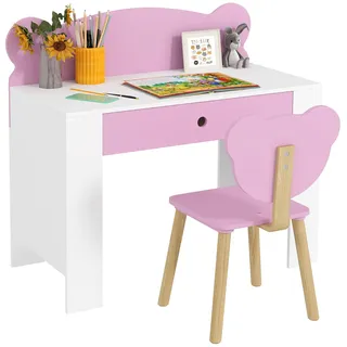 aiyaplay Kinderschreibtisch Set mit Tischplatte & Schublade Kinder Schreibtisch und Stuhl