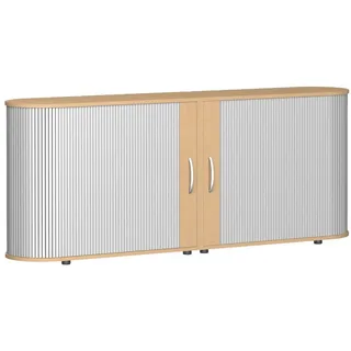 Geramöbel Flex Aktenschrank 200 x 83 x 40 cm silber