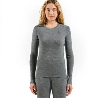 Odlo Merino 200 Langarm-Thermoshirt Grau XL