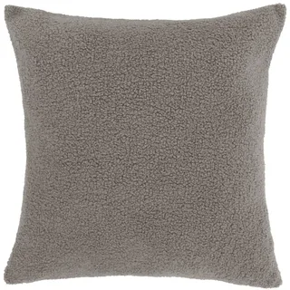 Sehlbach Kissen Bouclé Struktur, Taupe, 45 x 45 cm Kissen, Kuscheliges Design, Abnehmbarer Bezug, Vielseitig Kombinierbar, Elegante Note