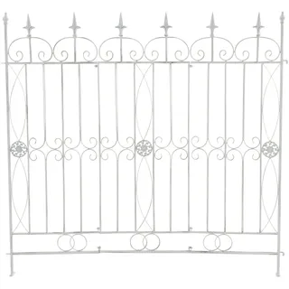 CLP Gartenzaun Mangold 125 x 115 cm Antik Weiß