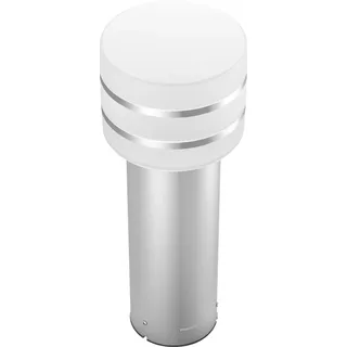 Philips Sockelleuchte Aluminium 40,0 cm inkl. E27 LED-Lampe silber