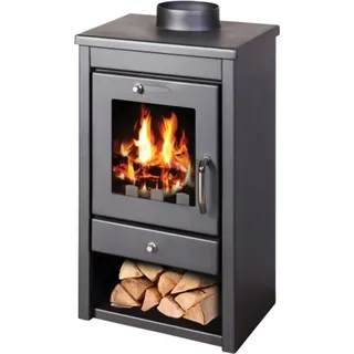 Kaminofen Victoria Deluxe SM mit 7kW schwarz - kleiner Kaminofen - Schwarz