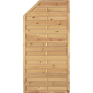 Tetzner & Jentzsch Sichtschutzzaun 90 x 180/150 cm Braun Holz