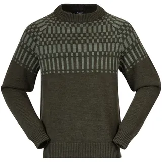 Bergans Nordmarka Merino  Herren  Pullover oliv Größe S Lifestyle  Schnell trocknend Merinowolle