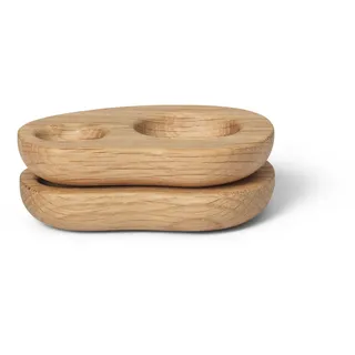 Ferm Living - Cairn Eierbecher, Eiche lackiert