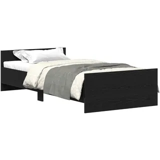 vidaXL Bettgestell 80 x 200 cm Schwarz