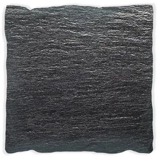 Wallario Dekokissen Muster schwarz-weiße Steintafel Optik, handgenäht schwarz 30 cm x 30 cm