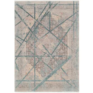 Musterring Vintage Teppich Arizona 160 x 230 cm Mischgewebe Blau / Grau