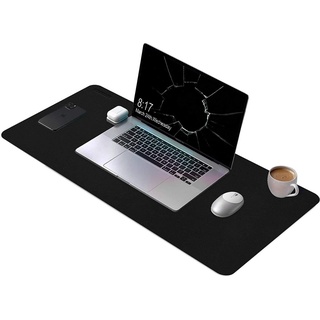 SYOSIN Schreibtischunterlage Professionelle Büro-Schreibtischunterlage aus PU-Leder, 40x80cm, (Komplett-Set, Geschenk-Set, Schreibtischunterlagen-Set) schwarz