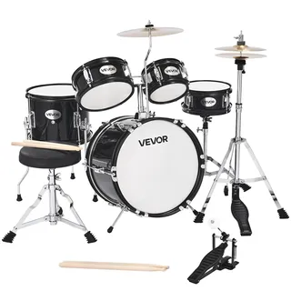 Vevor Schlagzeug Set, 5-teilig, inkl. 35,6 cm Basstrommel, 20,3 cm Snare, 15,2 cm & 20,3 cm Tomtoms, 25,4 cm Standtom, 25,4 cm Crash-Becken & 20,3 ...