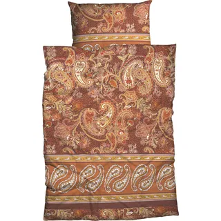 Casatex Sentta Paisleydessin Orange 155 x 220 cm + 80 x 80 cm