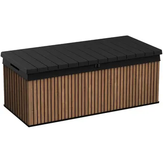 Keter Gartenbox Keter Aufbewahrungsbox DARWIN Braun, 380 L, belastbar bis 300 kg, abschließbar braun