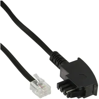 InLine InLine® TAE-F Kabel, 6polig/4adrig, für Import, TAE-F Stecker / RJ11 Stecker, 6m