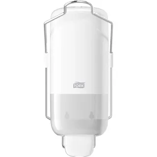 Tork Seifenspender mit Armhebel für Flüssigseife und Hände-Desinfektionsmittel, Elevation - 560100 - Hygienisches, auslaufsicheres S1 Spender-System, weiß