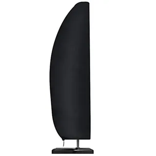 Estefanlo Sonnenschirm Schutzhülle, Ampelschirm Schutzhülle Wasserdicht,Große Sonnenschirm Hülle, Wetterfeste, Winddicht und Schneesicher, Sonnenschirmhülle für Ampelschirm,(265x40/70/50cm)-Schwarz