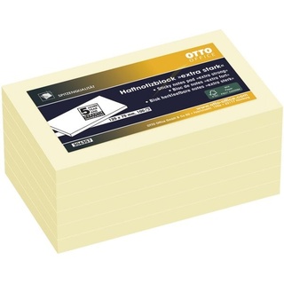 Haftnotizblock »extra stark« 125 x 75 mm, 6 Stück gelb, OTTO Office Premium