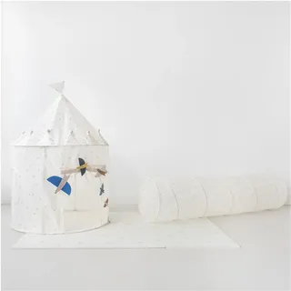 3 Sprouts Play Tunnel, Blueberry/Ivory - (ITLBIV)