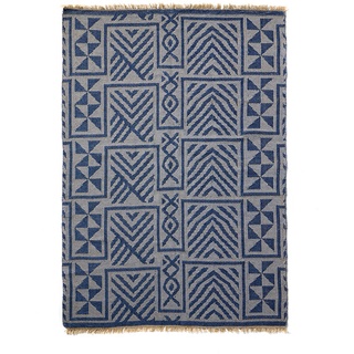 Outdoorteppich Greece blue blau, Designer Kuatro Carpets, 0.5x170 cm