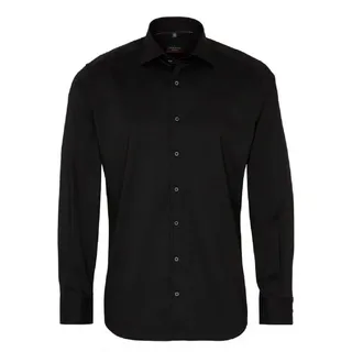 Eterna Langarmhemd Schwarz 46