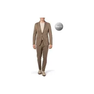BOSS Black Herren Anzug braun Slim Fit, braun, Frühjahr/Sommer 2024