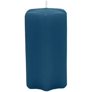 Kopschitz Kerzen Sternkerzen Petrol Blau 100 x Ø 60 mm, 8 Stück