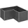 Belvedere Mini L100 102 x 102 x 45 cm dunkelgrau-metallic