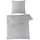 Mako-Satin grau 155 x 220 cm + 80 x 80 cm