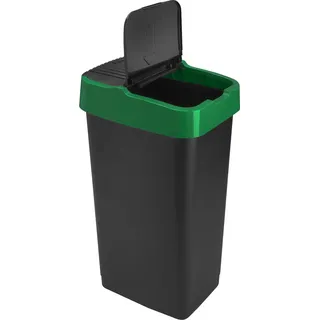 Sterling Ventures HEIDRUN EUROPL Schwingdeckeleimer 60 l Schwarz