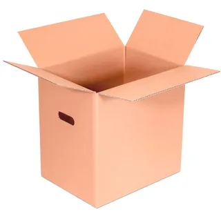 Only Boxes 10 Stück Umzugskartons | Umzugskartons und Aufbewahrungsboxen mit Griff | Ultraverstärkte Boxen | Maße 48 x 28 x 28 cm | 10 Stück