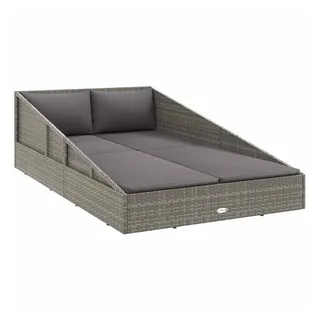 vidaXL Gartenbett 200 x 139 x 58 cm Grau