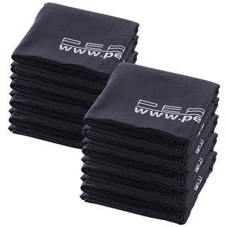 10er-Set extra-saugfähige Mikrofaser-Badetücher, 180 x 90 cm, schwarz