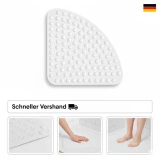 Duschmatte Rutschfest Viertelkreis Badematte Eckdusche Antirutschmatte Halbrund