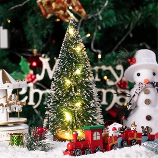 carol -1 Mini Geschmückter Künstlich Weihnachtsbaum,Bunt Beleuchten Tannenbaum Schleifen ChristbaumkugelnMini Weihnachtsbaum Weihnachtsbaum Kreative Künstliche Miniatur Urlaub Baum Tabletop Ornament