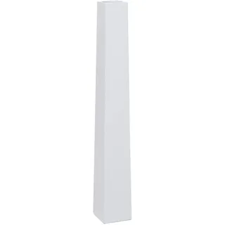 Bodenvase Standvase Fiberglas Obelisk Weiß Matt 80