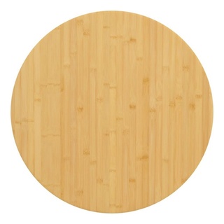 furnicato Tischplatte Ø80x2,5 cm Bambus (1 St) braun