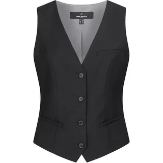 HECHTER PARIS Corporate Weste Damen Tailored Modern Fit, Bekleidungsgröße: 38, Farbe: schwarz - 38