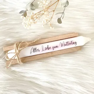 Kerze mit Spruch | Alles Liebe zum Muttertag