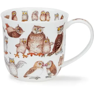 Dunoon Cumbrae Tasse aus feinem Knochenporzellan, Motiv Twitters Eule, 0,45 l