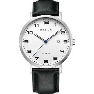 BERING Titanium Quarz schwarz 40 mm 18640-404