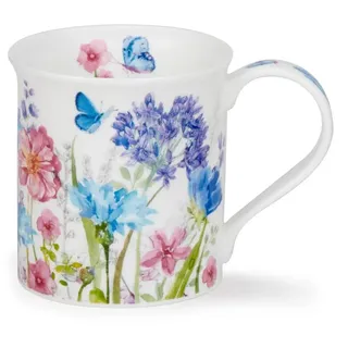 Dunoon Bute Meadow Breeze Blue 0,3 Liter Becher aus feinem Knochenporzellan, Agapanthus