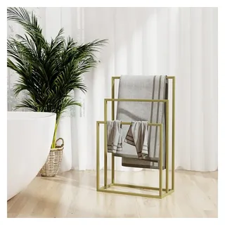vidaXL Handtuchständer Golden 48x24x79 cm