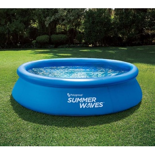 Summer Waves Quick Up Pool | aufblasbarer Pool rund | Blau | Ø 366x76 cm
