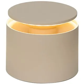 Zafferano, Push-Up Lampe, Kabellose, Wiederaufladbare Tischlampe mit Touch Control, Auch für den Außenbereich Geeignet, Dimmer, 2200-3000 K, Höhe 80-100 cm, Farbe Sand