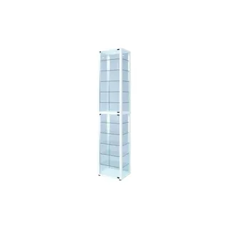 VCM Standvitrine Kavisa XXL 50 x 38 x 227 cm Weiß