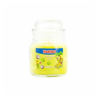 HARIBO Duftkerze Coconut Lime Mini gelb|grün